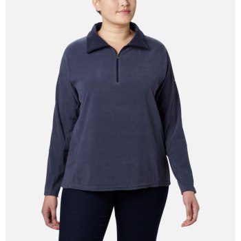 Columbia Glacial IV 1/2 Zip Plus Size, Sudaderas Azul Marino Para Mujer | 425807-EFU